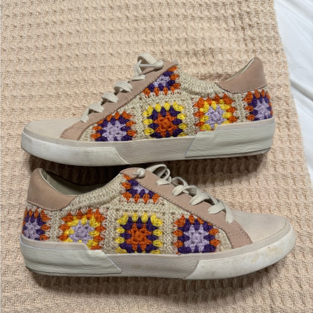 Colorful Crochet Pattern Dolce Vita Sneakers